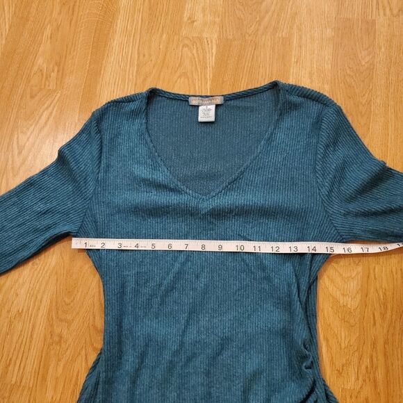 Good Luck Gem Side Wrap Solid Knit Dress sz Small - Picture 7 of 11